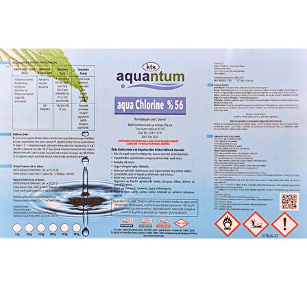 Aquantum 10 Kg Klor (Chlor) 56 Granül %56 Aktif Klor